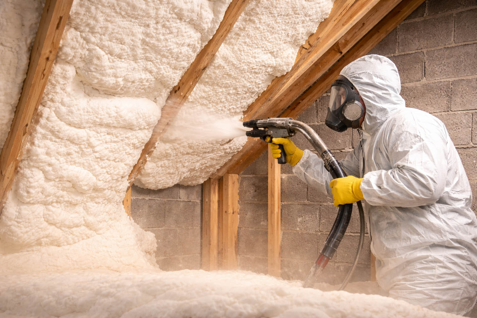 Sıkma Sprey Poliüretan Köpük Uygulaması